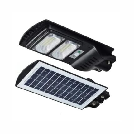 60-Watt Waterproof Solar Street Light with Integrated Solar Panel,  with Auto On/Off and Human Induction, IP65 Waterproof, Cool White (Pack of 1)