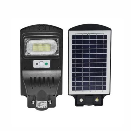 30-Watt  Waterproof Solar Street Light with Integrated Solar Panel, with Auto On/Off and Human Induction, IP65 Waterproof, Cool White (Pack of 1)